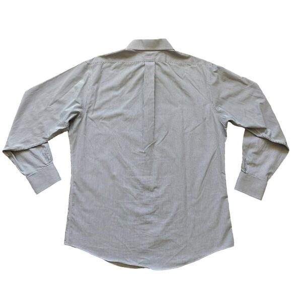 Brooks Brothers Blue and White Button Down Long Sleeve Dress Shirts 16.5 - 4/5 - Picture 16 of 16